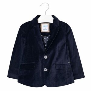 Mayoral Velvet Blazer Jacket Navy Blue NWT